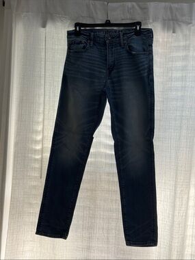 American Eagle Outfitters Slim Jeans in Dark Blue Wash